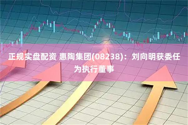 正规实盘配资 惠陶集团(08238)：刘向明获委任为执行董事